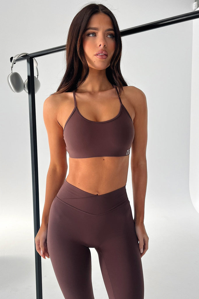 Kamari Sports Bra - Brown