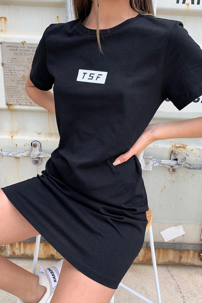 Femme T-shirt Dress - Black